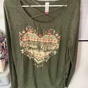 Juniors long sleeve shirt